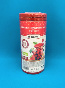 Крышки винтовые D82 .Красные Komfi (KVR4RED) (20/800)